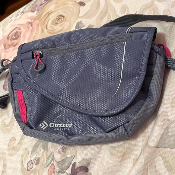 Outdoor Products Grey Blue and Pink Fanny Pack Waist Bag - Picture 1 of 9